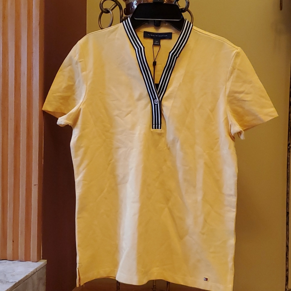Tommy Hilfiger polo shirt Capri Casual Small NWT